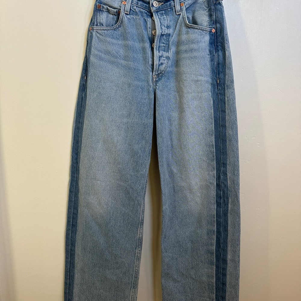 Citizens of Humanity Ayla Tuxedo Baggy Jeans Sz 24 in Tuxedo Skylights